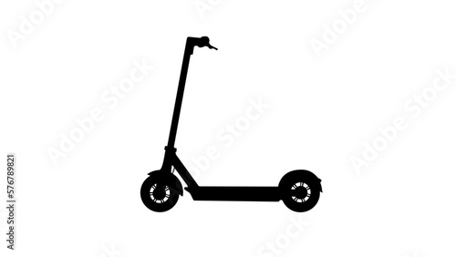 Kick scooter silhouette