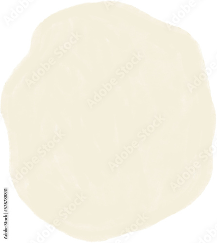 Abstract boho element, minimalistic pastel clipart, pale beige shape