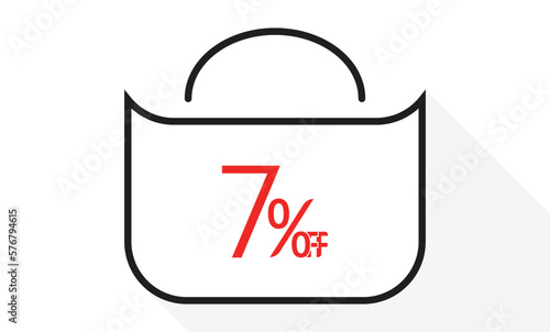 7% off on bag design template.