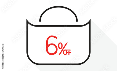 6% off on bag design template.