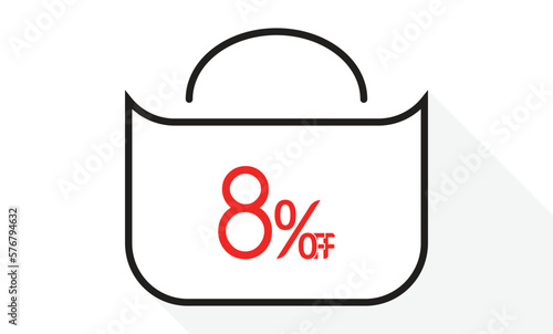8% off on bag design template.