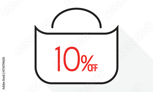 10% off on bag design template.