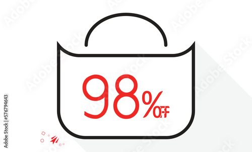 98% off on bag design template.