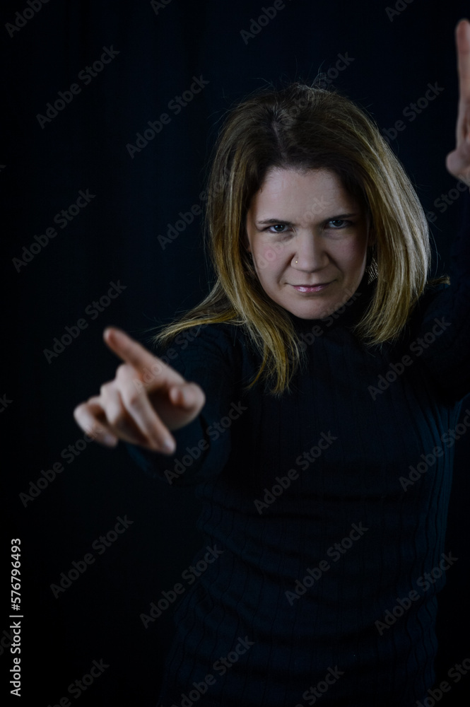 portrait of a beautiful blonde having fun while dancing portrait of a beautiful blonde having fun while dancing