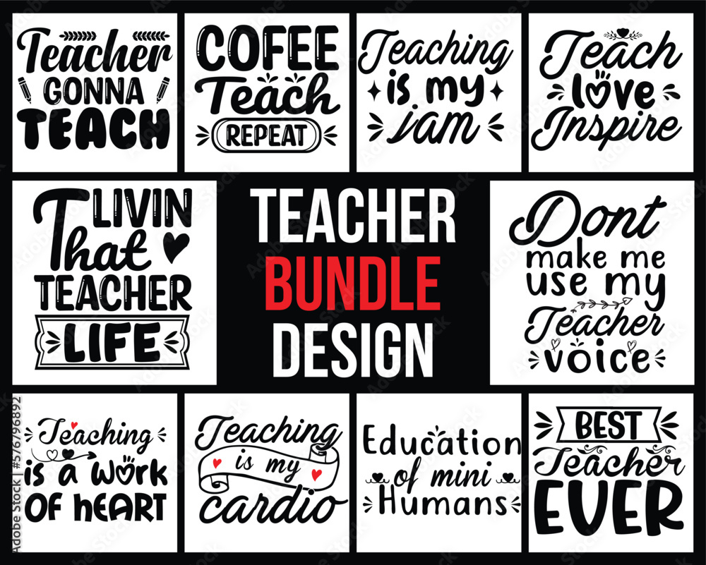 Teacher SVG T shirt design