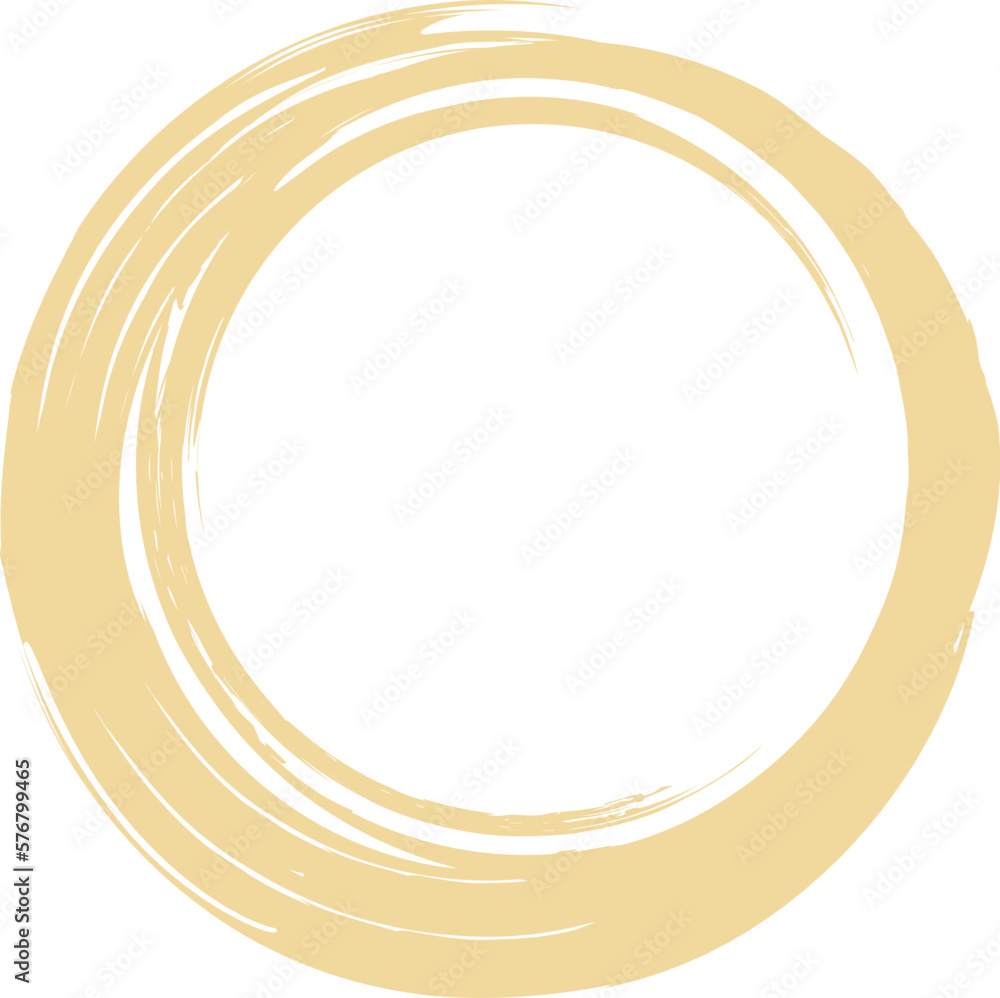 A circle drawn with a brush in the middle A circle drawn with a brush in the middle