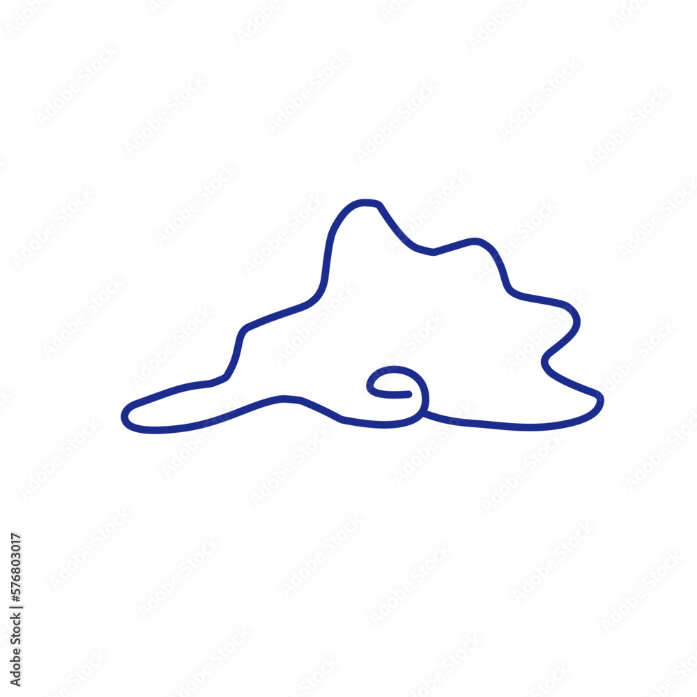 Outline cloud hand drawn Outline cloud hand drawn