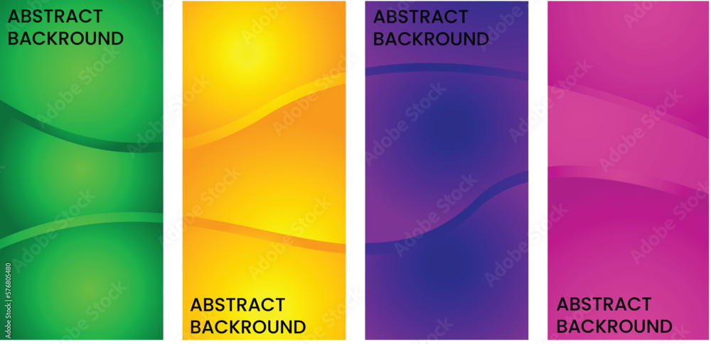 Fototapeta premium set of colorful banners