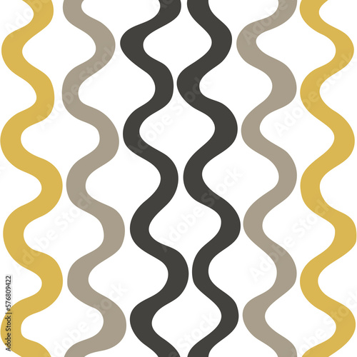 Abstract seamless pattern with vertical wavy stripes