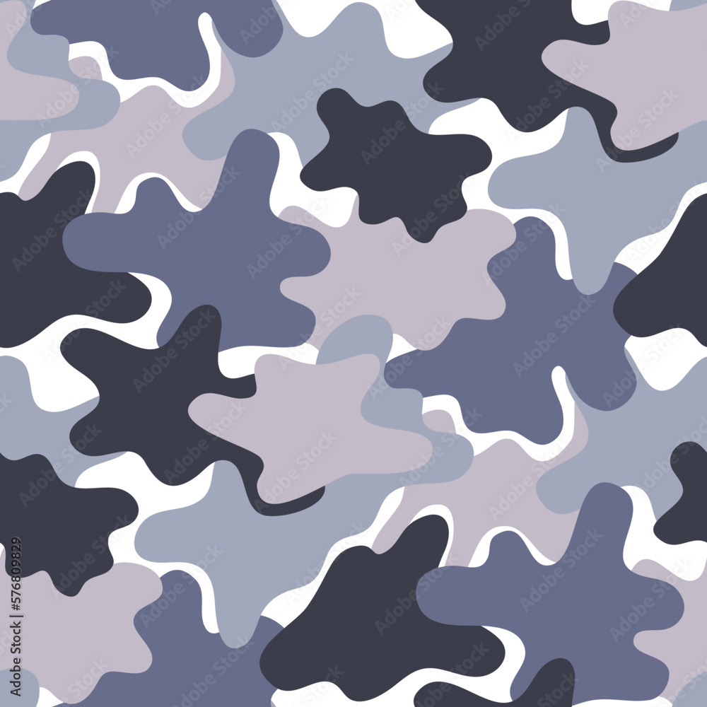 Abstract seamless camouflage pattern with wavy shapes Abstract seamless camouflage pattern with wavy shapes