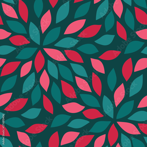 Abstract colorful seamless floral pattern