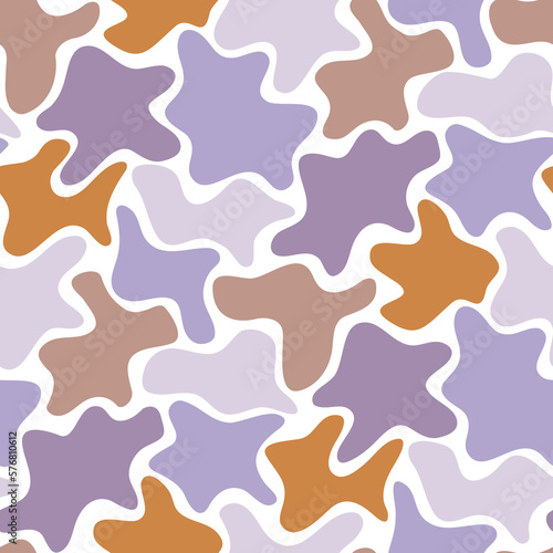 Abstract seamless camouflage vector pattern