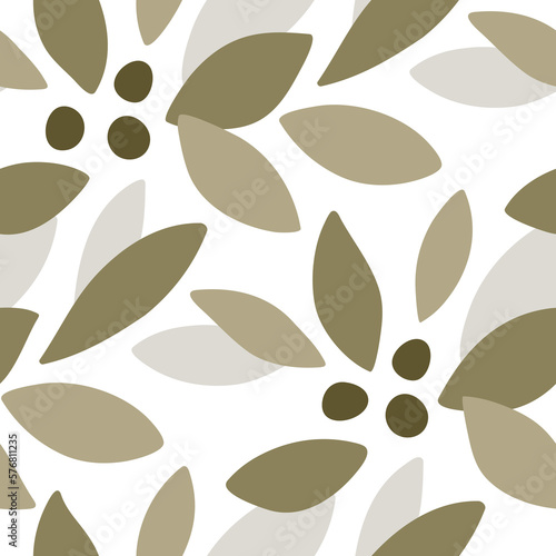 Abstract seamless floral pattern