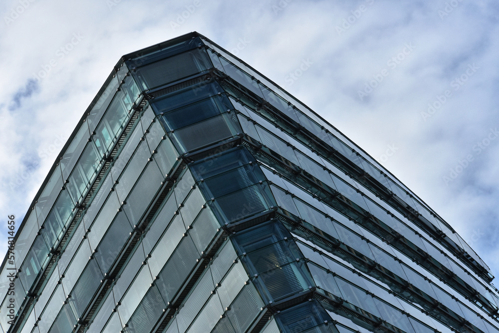 Low angle view of a modern office building in Berlin Low angle view of a modern office building in Berlin