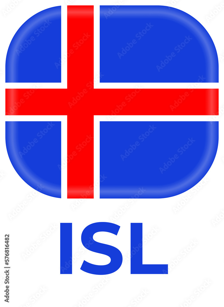 Fototapeta premium iceland flag football 2024 tournament euro, european 