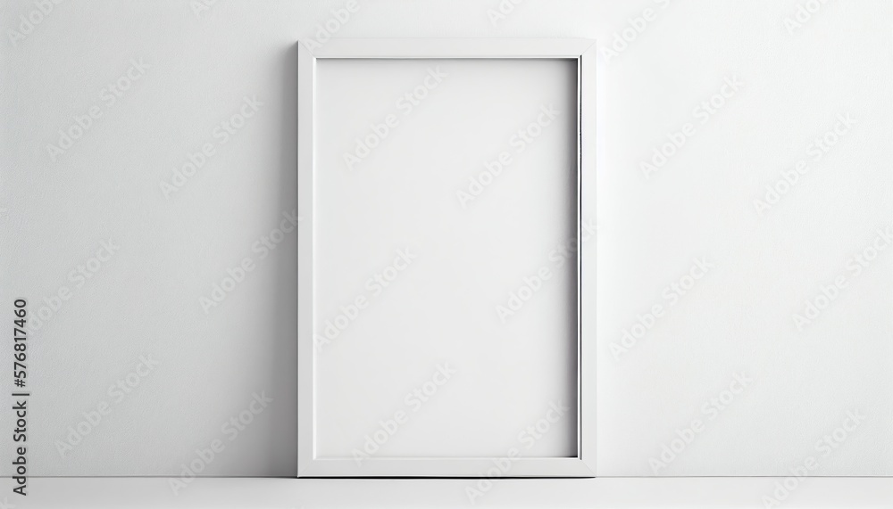 Blank Picture Frame Mockup: A Clean and Simple Design for Your Artwork Blank Picture Frame Mockup: A Clean and Simple Design for Your Artwork