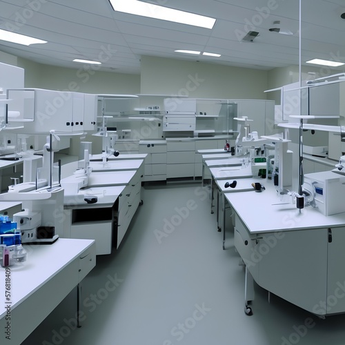 Medical and Medicine Laboratory - generative ai © aderya