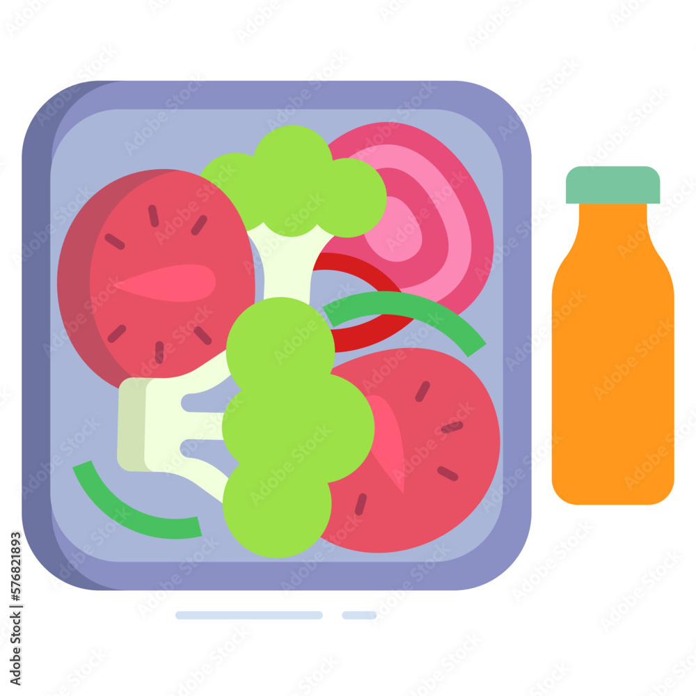 salad food box icon