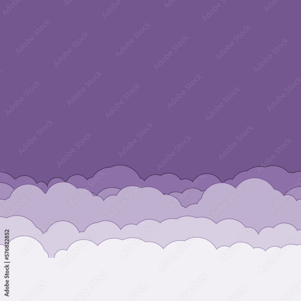 Cartoon color clouds stack backdrop illustration Cartoon color clouds stack backdrop illustration