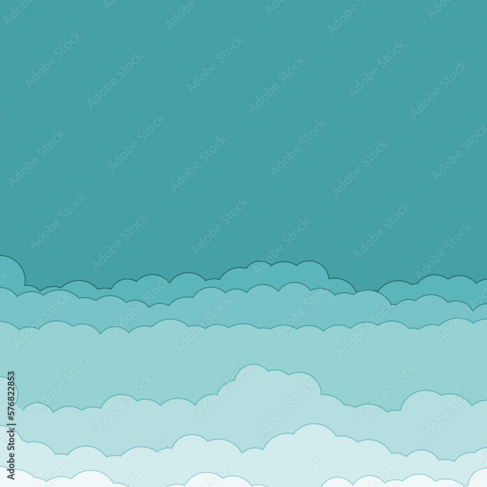 Cartoon color clouds stack backdrop illustration Cartoon color clouds stack backdrop illustration