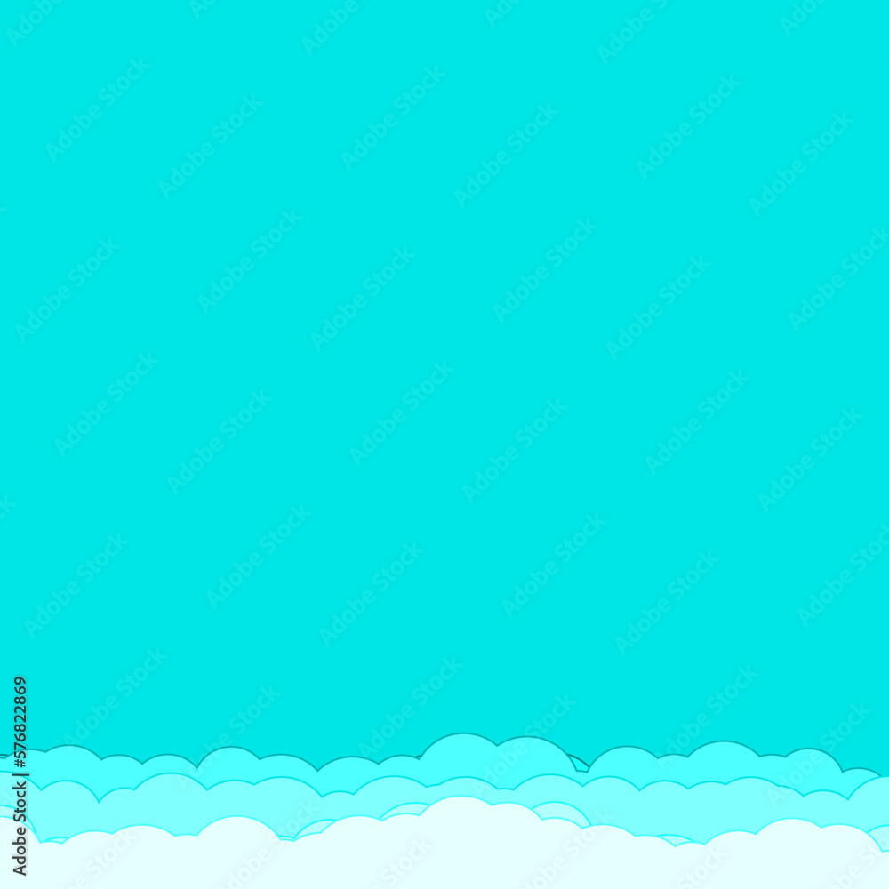 Cartoon color clouds stack backdrop illustration Cartoon color clouds stack backdrop illustration