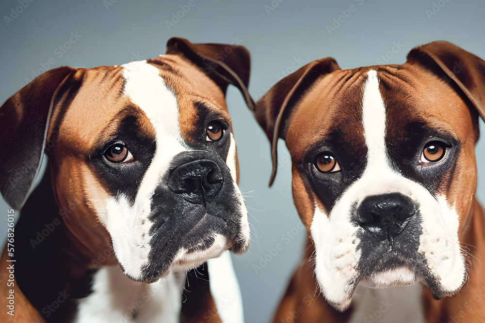 Adorable Twin Puppies Generative Art Adorable Twin Puppies Generative Art
