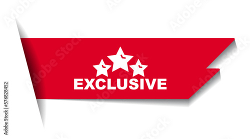 red vector illustration banner exclusive