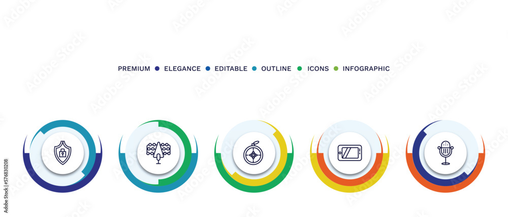 set of thin line icons. outline icons with infographic template. linear icons such as set of thin line icons. outline icons with infographic template. linear icons such as