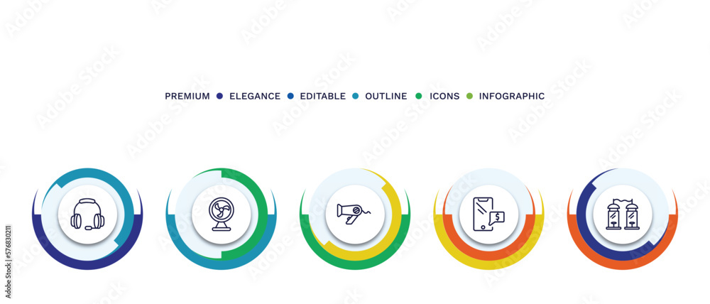 set of thin line icons. outline icons with infographic template. linear icons such as set of thin line icons. outline icons with infographic template. linear icons such as