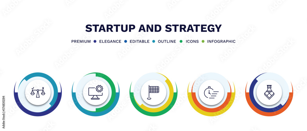 set of startup and strategy thin line icons. startup and strategy outline icons with infographic template. linear icons such as decision, web development, finish flag, quick, strategy game vector. set of startup and strategy thin line icons. startup and strategy outline icons with infographic template. linear icons such as decision, web development, finish flag, quick, strategy game vector.