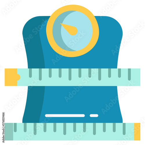 Outline Under weight icon