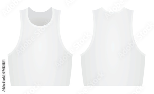 White women crop top. vector illustration