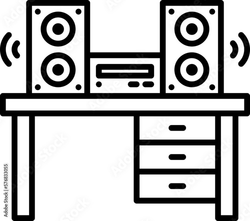 sound system icon © kmgdesignid