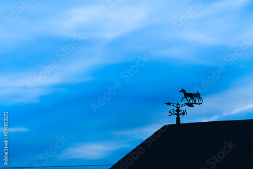 silhouette of a weathervane 