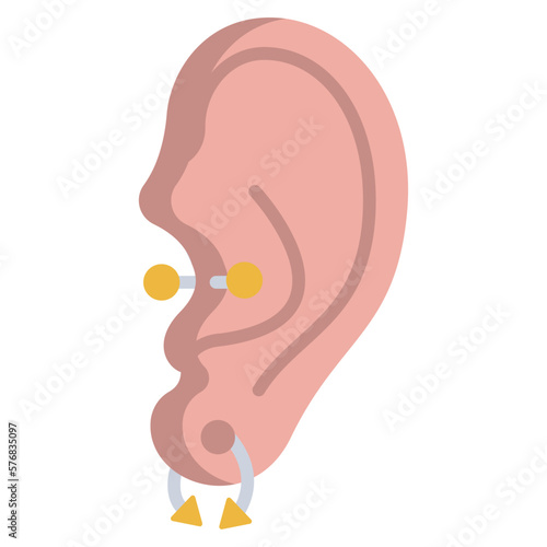 Ear piercing icon