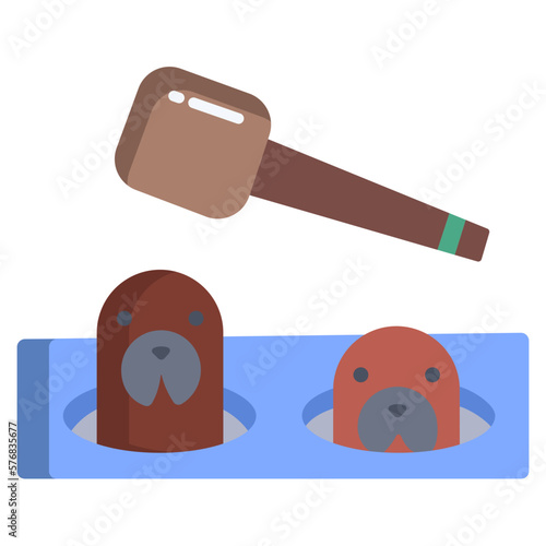 Whack a mole icon