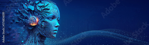 AI Kopf – Künstliche Intelligenz, Generative AI photo