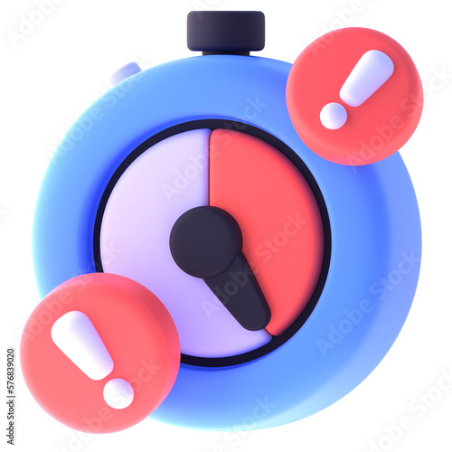 Εκτύπωση καμβά Time in 3d render for graphic asset web presentation or other
