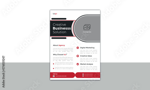 modern corporate business flyer design vector file print layout