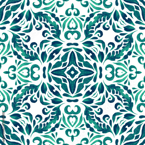 Gorgeous damask background. Persian abstract filigree background.