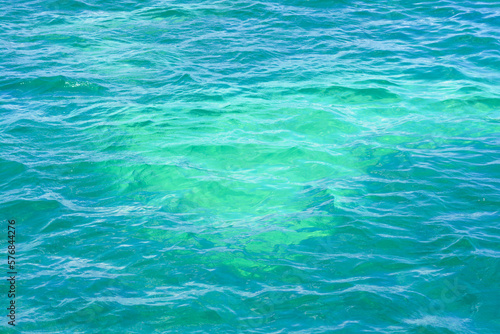 Turquoise blue water of Caribbean sea.  © Lara Red
