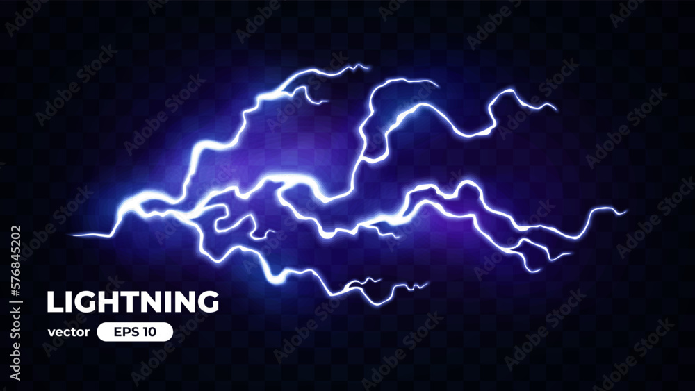 Thunder lightning isolated on black background. Lightnings set. Thunderstorm. Flash light thunderbolt spark. Bright glow and sparkle effect. Realistic transparent lightning. Vector illustration eps10. Thunder lightning isolated on black background. Lightnings set. Thunderstorm. Flash light thunderbolt spark. Bright glow and sparkle effect. Realistic transparent lightning. Vector illustration eps10.