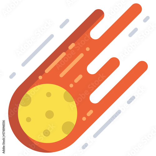 Asteroid rock icon