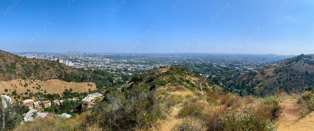Panoramic View of Los Angeles from Hollywood Hills