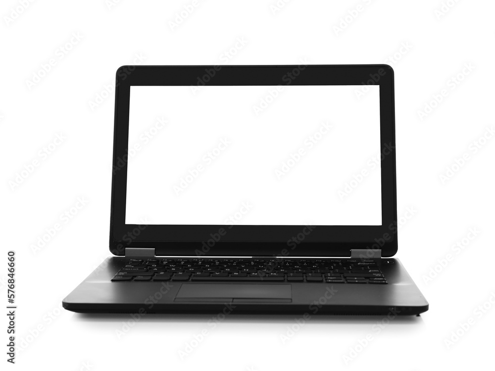Modern laptop isolated on white background Modern laptop isolated on white background