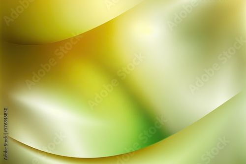 Abstract shimmering green background with space for text. Satin texture illustration. Generative AI.