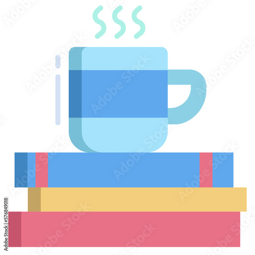 book and tea icon