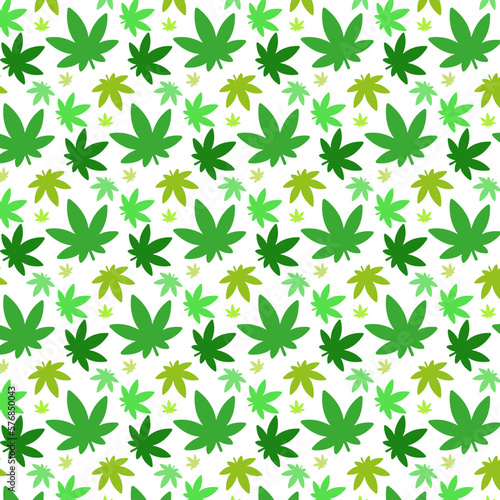 weed leaves pattern
