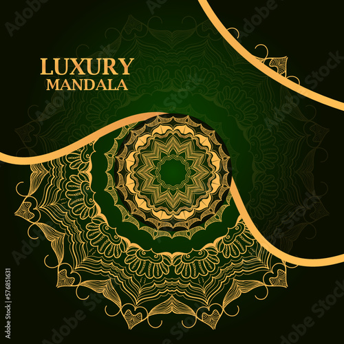 Luxury Ornamental Islamic Mandala Background Design Template