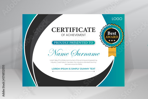 Modern Design Certificate Template
